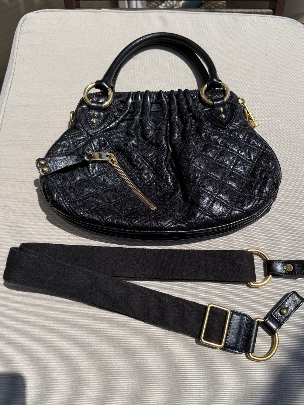 Marc Jacobs Vintage Black Quilted Leather Cecilia Satchel Resort 2007 - Picture 11 of 17